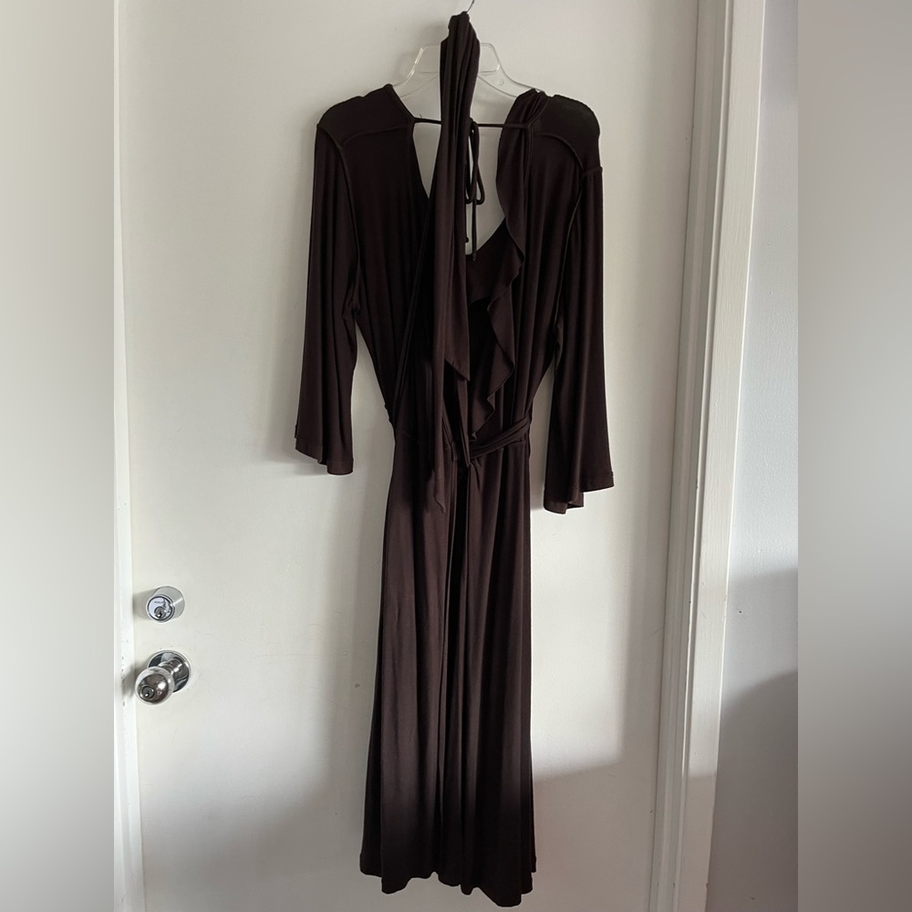 Brown long sleeve dress by green dragon, women’s size large